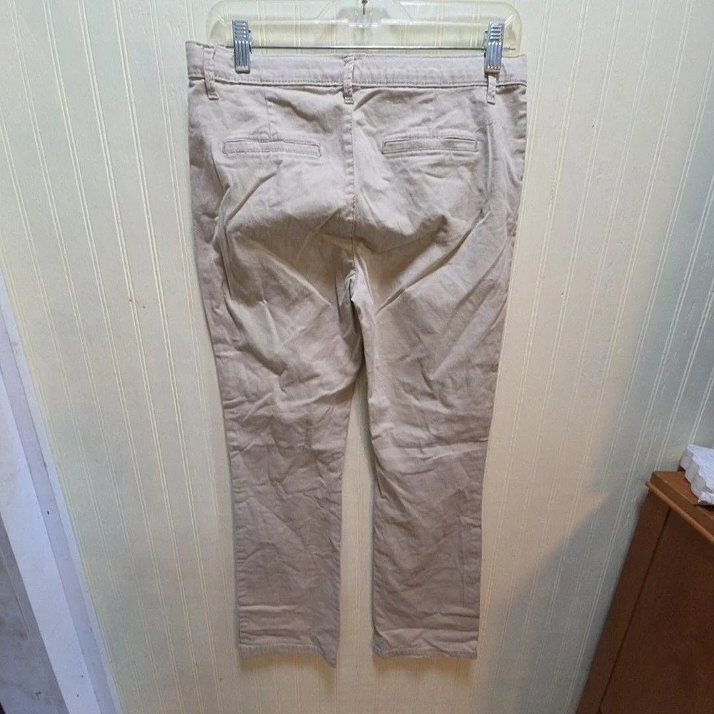 The Children's Place Pants Kids 16 Beige Chino Twill Zip Pockets Casual School